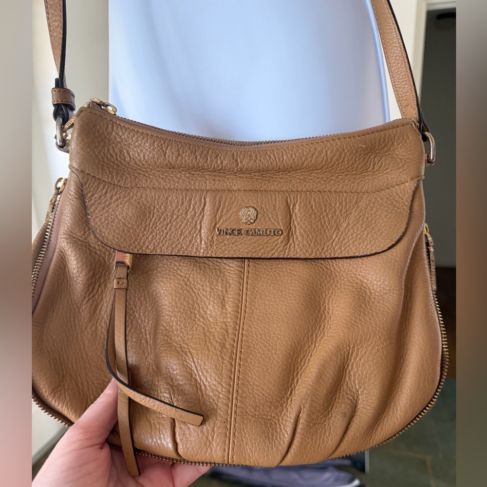 Vince Camuto Brown Leather Crossbody Bag